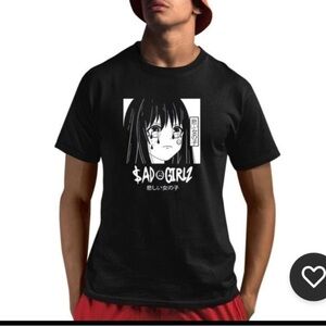 Sad Girlz by Lost Hills Black Unisex XL T-Shirt